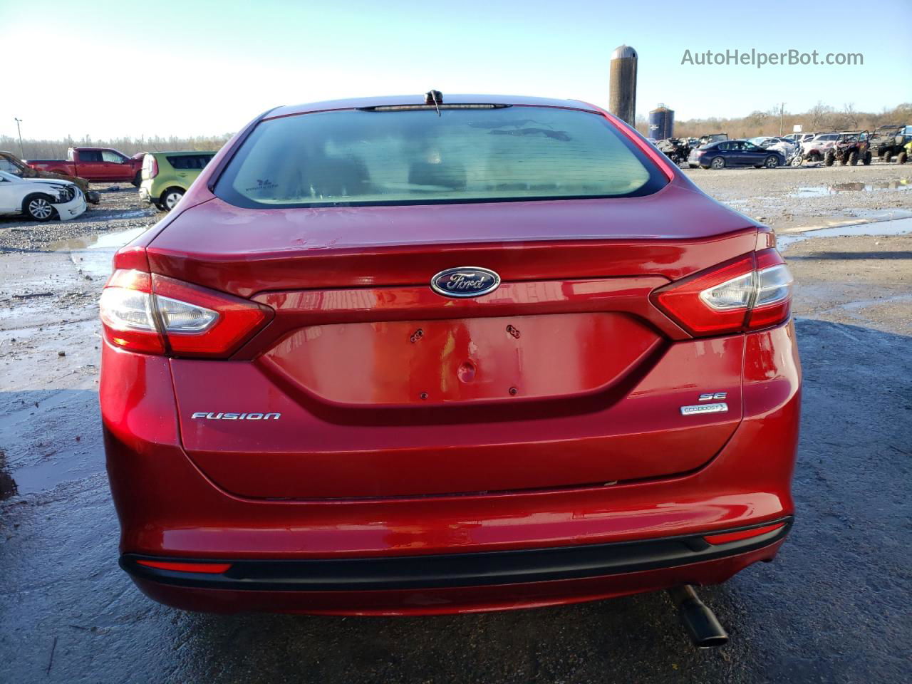 2013 Ford Fusion Se Бордовый vin: 3FA6P0HR7DR382080