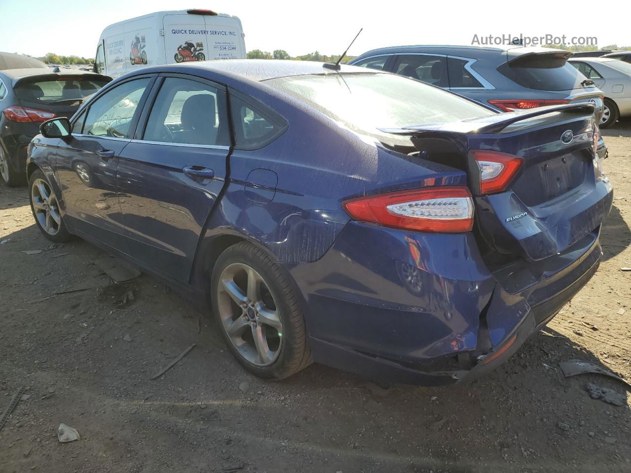 2013 Ford Fusion Se Синий vin: 3FA6P0HR8DR106474