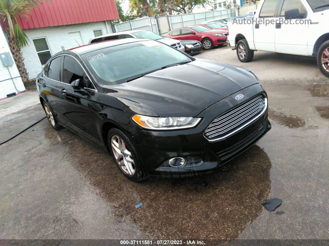 2013 Ford Fusion Se Black vin: 3FA6P0HR8DR122996