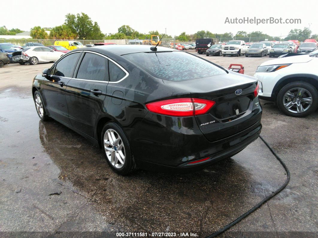 2013 Ford Fusion Se Black vin: 3FA6P0HR8DR122996