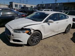 2013 Ford Fusion Se White vin: 3FA6P0HR8DR144240