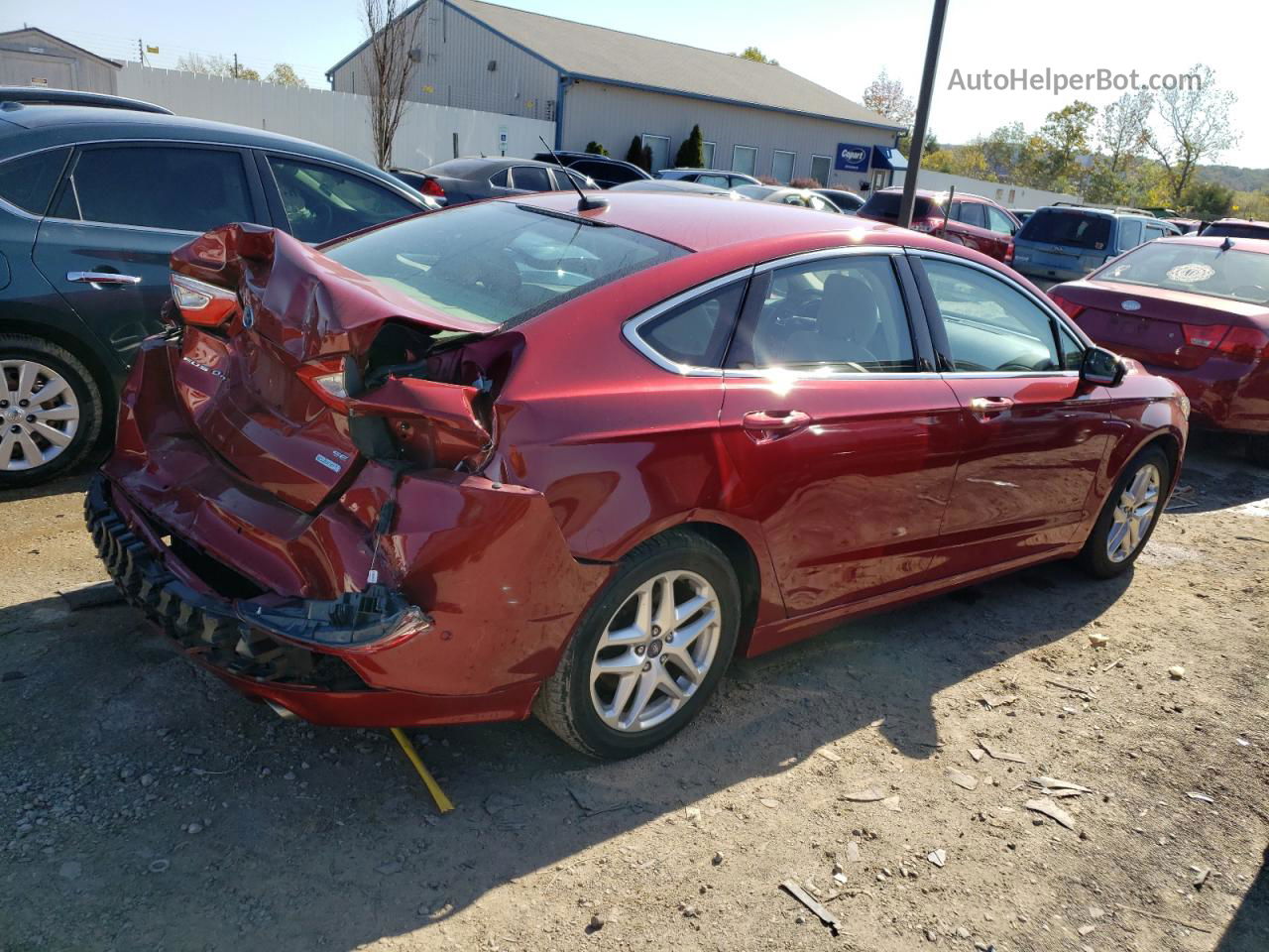 2013 Ford Fusion Se Red vin: 3FA6P0HR8DR175858