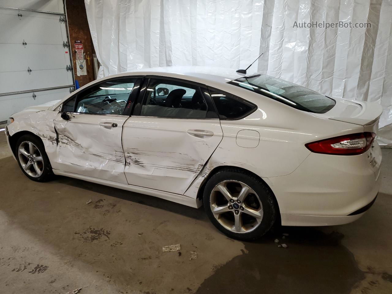 2013 Ford Fusion Se White vin: 3FA6P0HR8DR294977