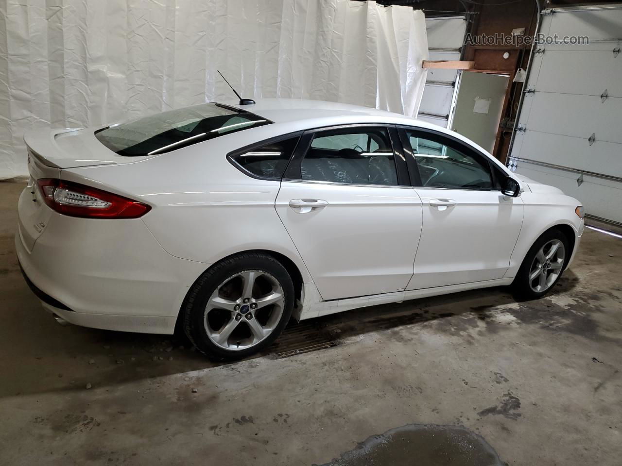 2013 Ford Fusion Se White vin: 3FA6P0HR8DR294977