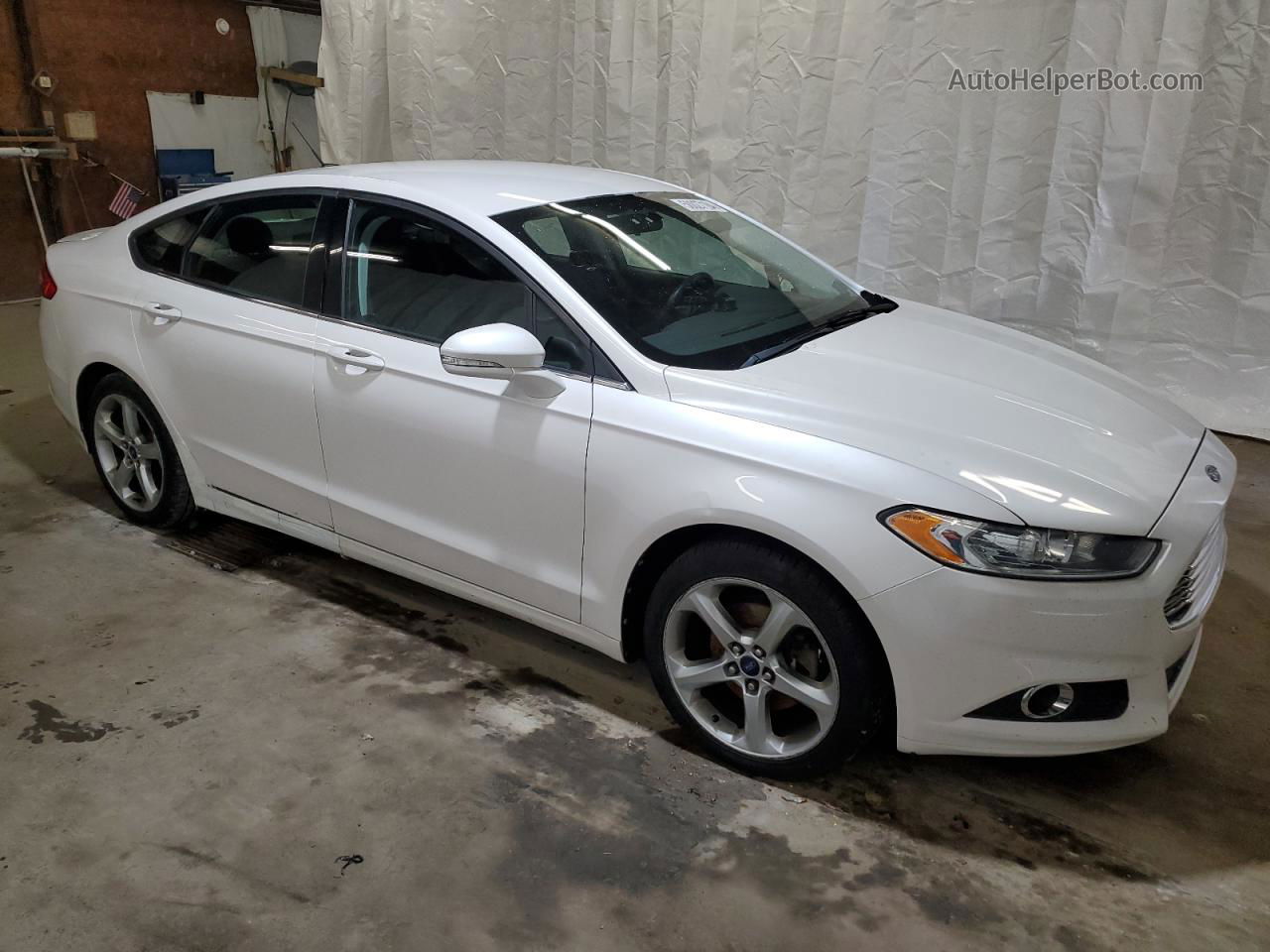 2013 Ford Fusion Se White vin: 3FA6P0HR8DR294977