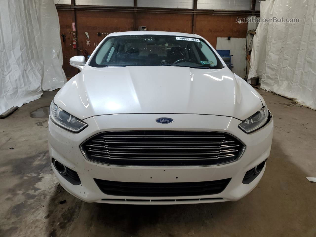 2013 Ford Fusion Se White vin: 3FA6P0HR8DR294977