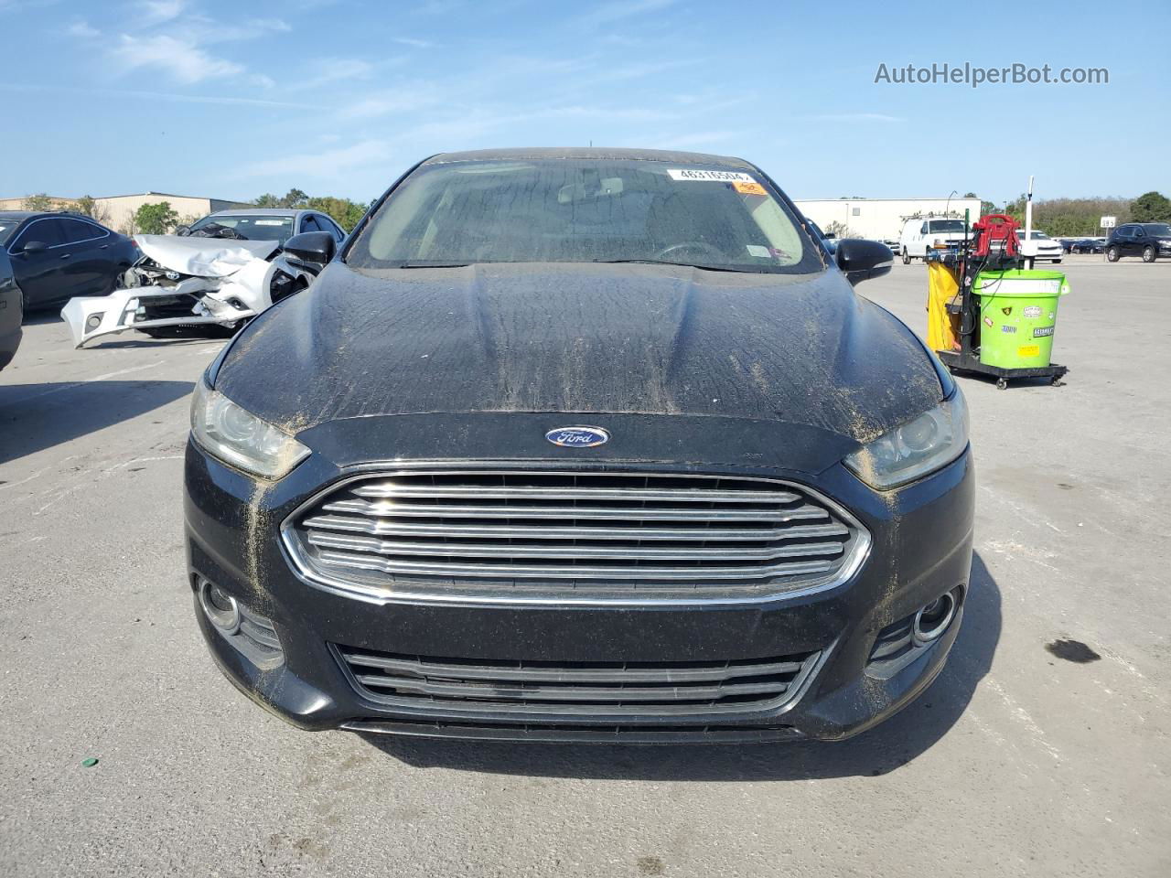 2013 Ford Fusion Se Black vin: 3FA6P0HR8DR318551