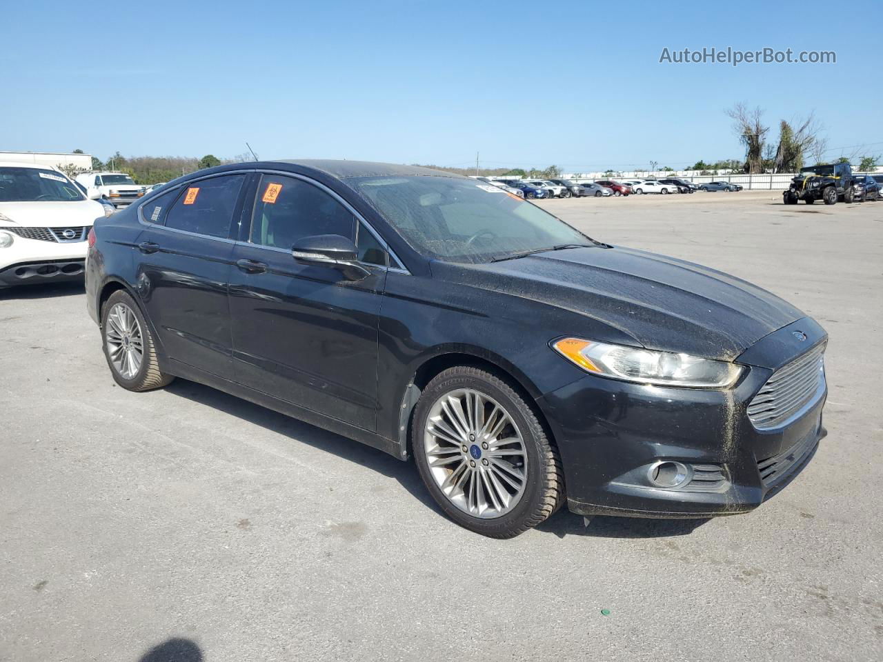 2013 Ford Fusion Se Black vin: 3FA6P0HR8DR318551