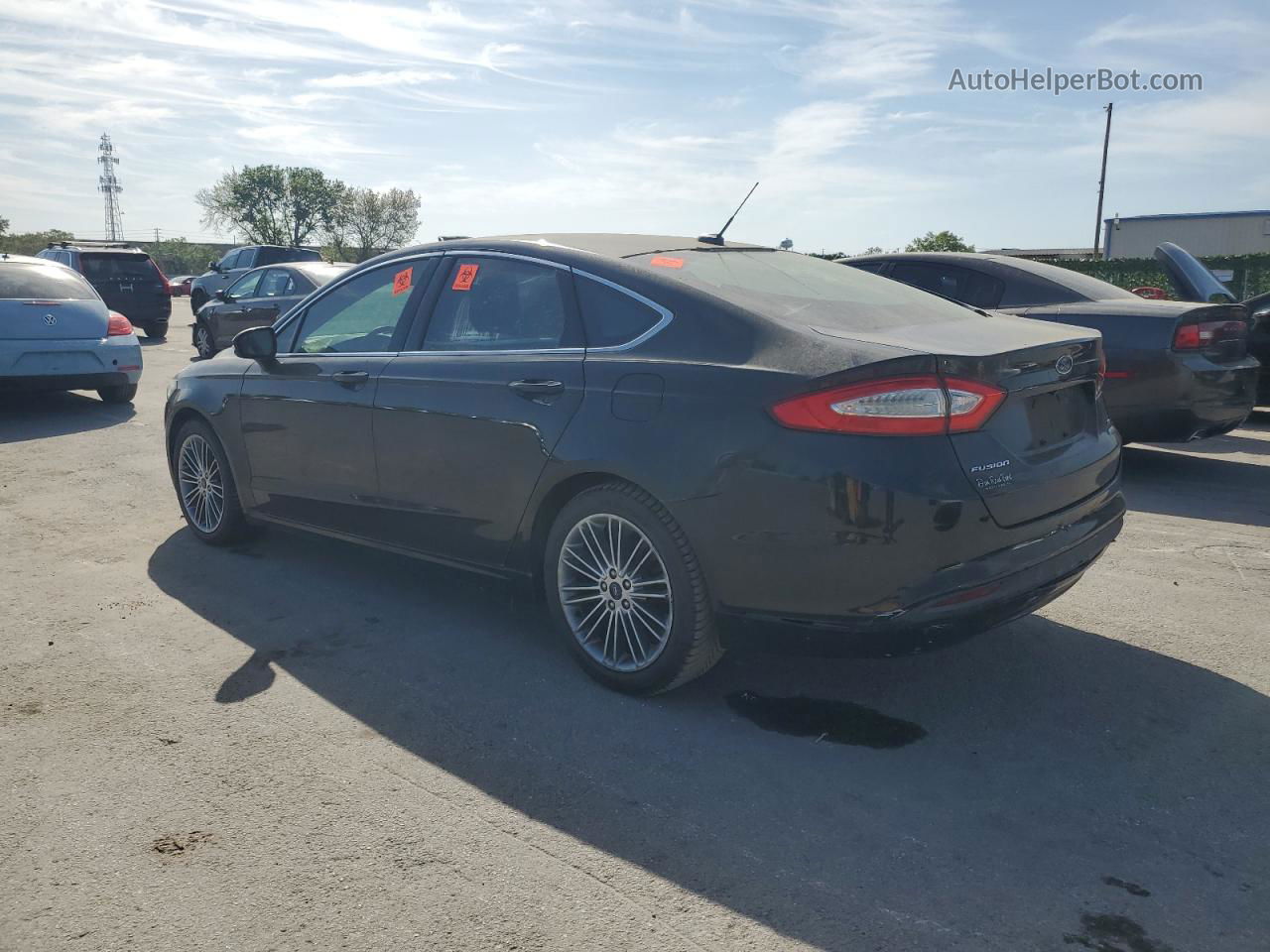 2013 Ford Fusion Se Black vin: 3FA6P0HR8DR318551