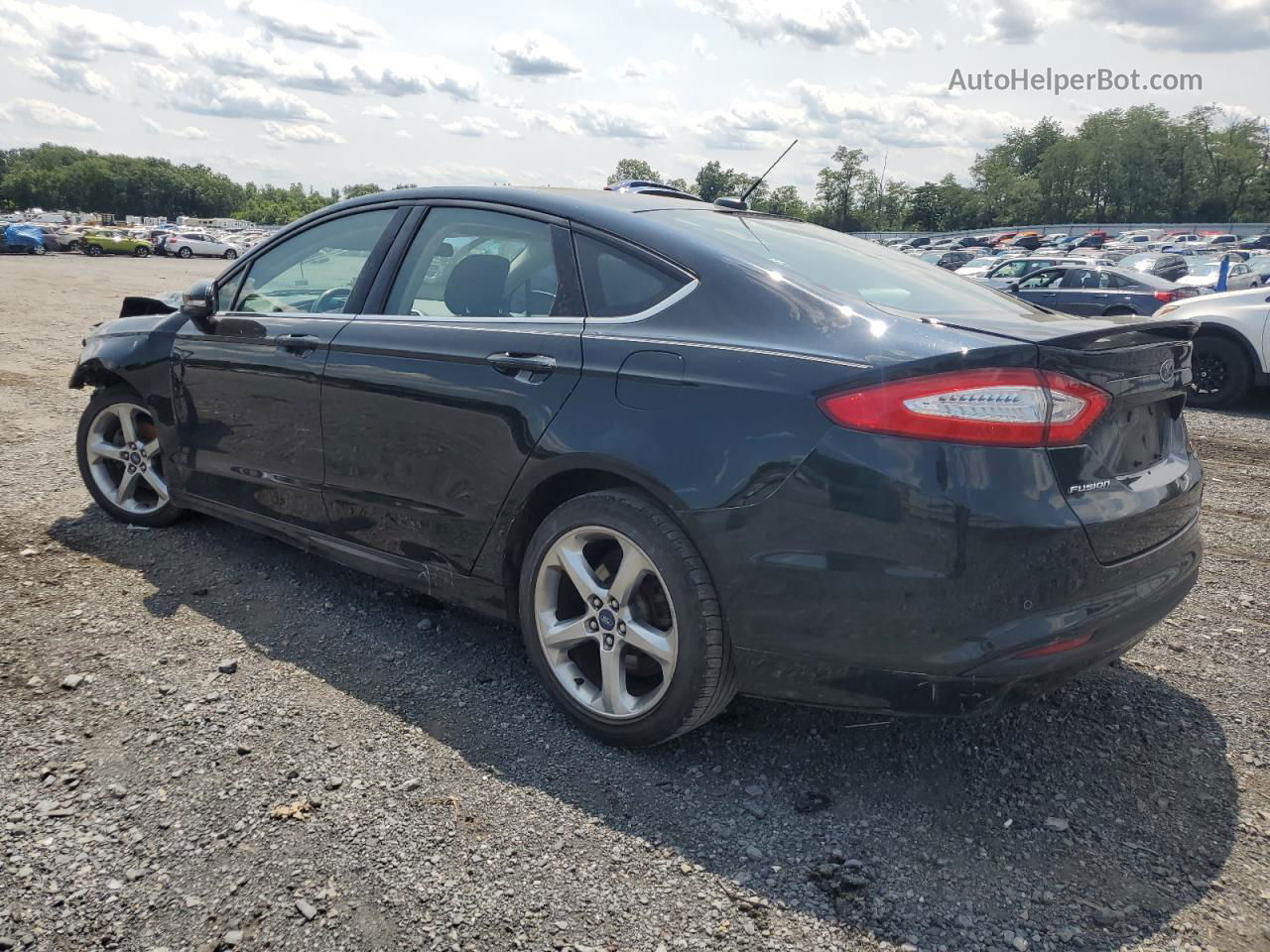 2014 Ford Fusion Se Black vin: 3FA6P0HR8ER231492