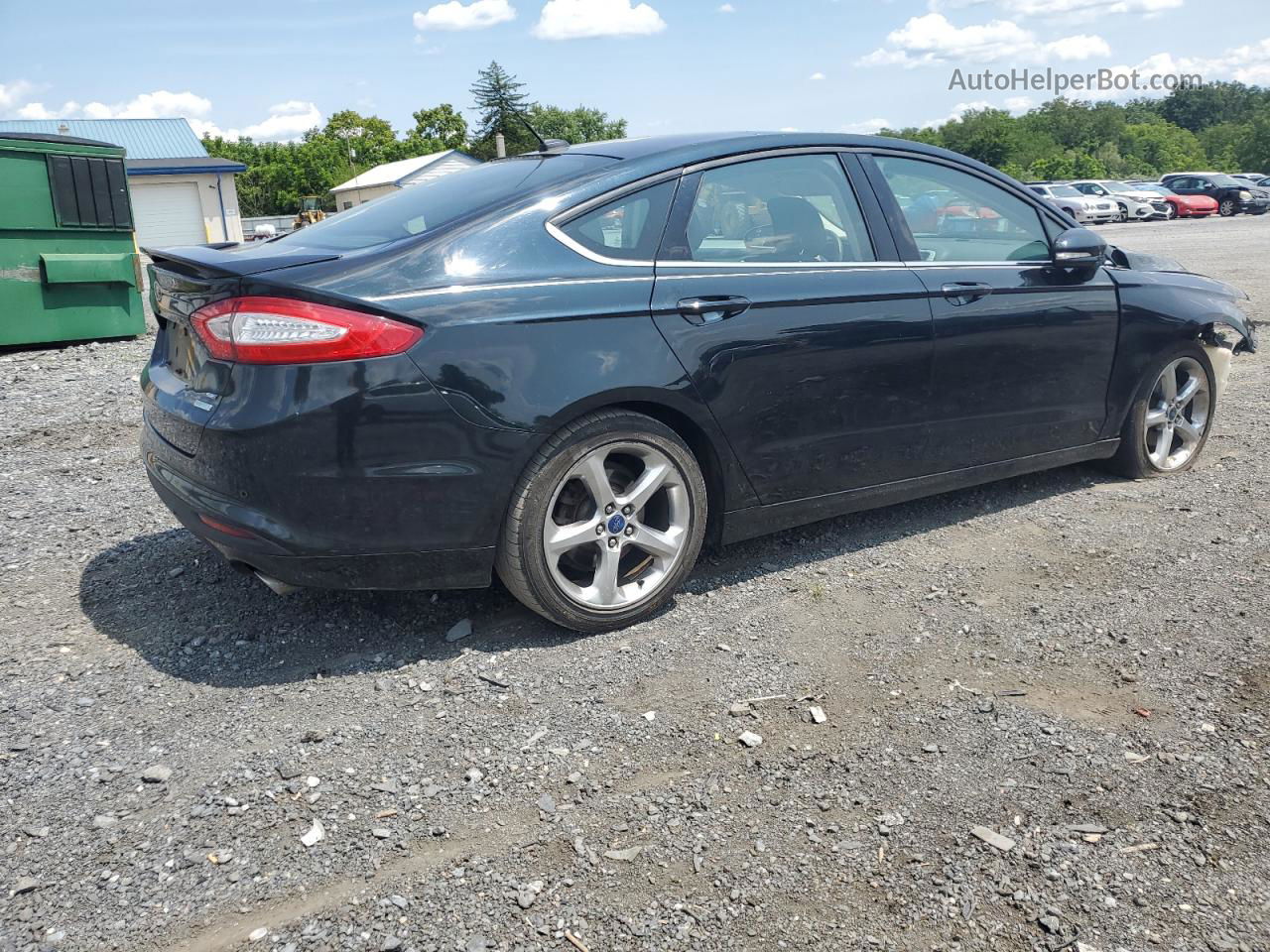 2014 Ford Fusion Se Черный vin: 3FA6P0HR8ER231492