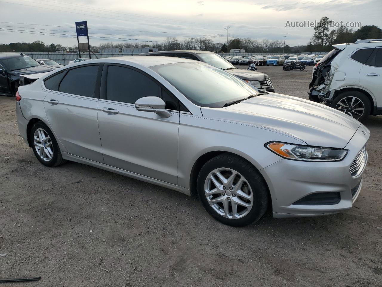 2013 Ford Fusion Se Silver vin: 3FA6P0HR9DR120870