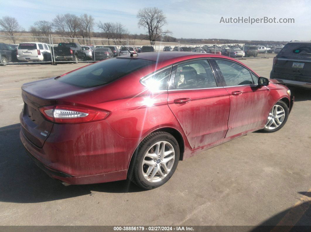 2013 Ford Fusion Se Red vin: 3FA6P0HR9DR147342