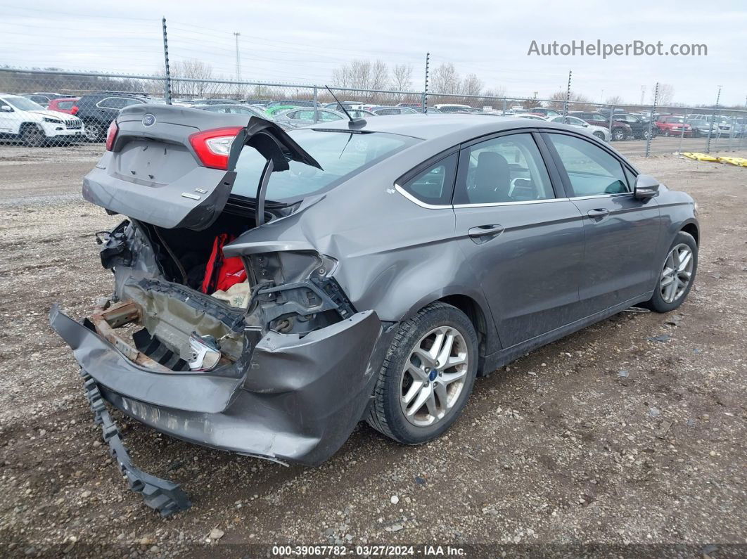 2013 Ford Fusion Se Gray vin: 3FA6P0HR9DR161810