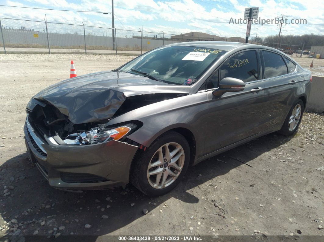 2013 Ford Fusion Se Gray vin: 3FA6P0HR9DR175237