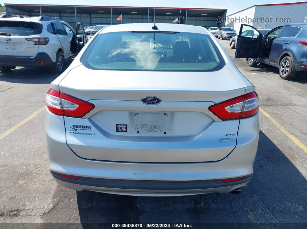 2013 Ford Fusion Se Silver vin: 3FA6P0HR9DR181989