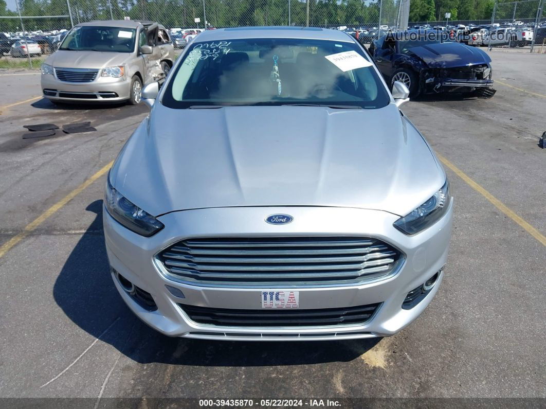 2013 Ford Fusion Se Silver vin: 3FA6P0HR9DR181989