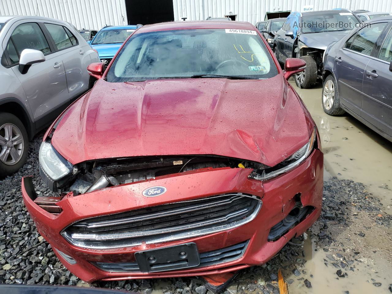 2013 Ford Fusion Se Красный vin: 3FA6P0HR9DR271773