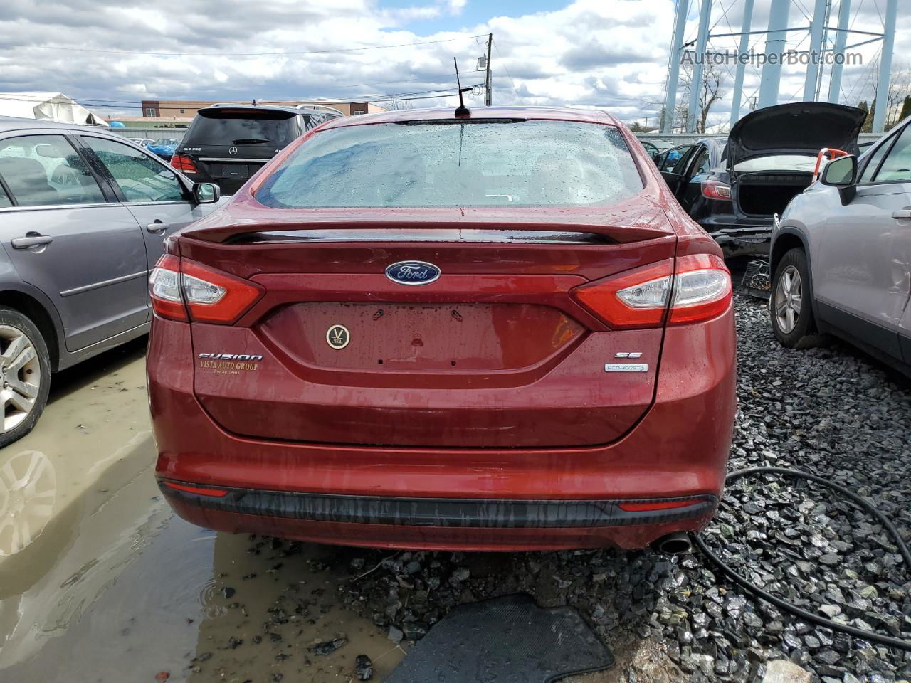 2013 Ford Fusion Se Красный vin: 3FA6P0HR9DR271773