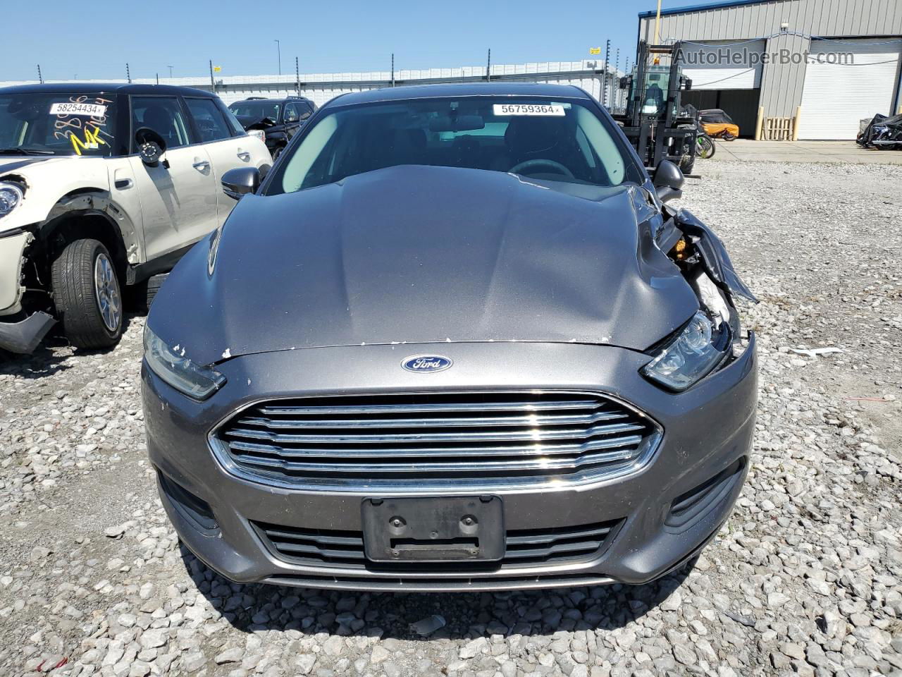 2013 Ford Fusion Se Gray vin: 3FA6P0HR9DR312984