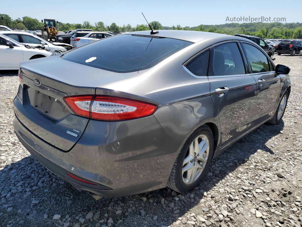 2013 Ford Fusion Se Gray vin: 3FA6P0HR9DR312984