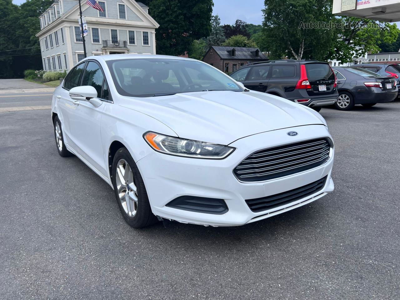 2013 Ford Fusion Se White vin: 3FA6P0HRXDR128301