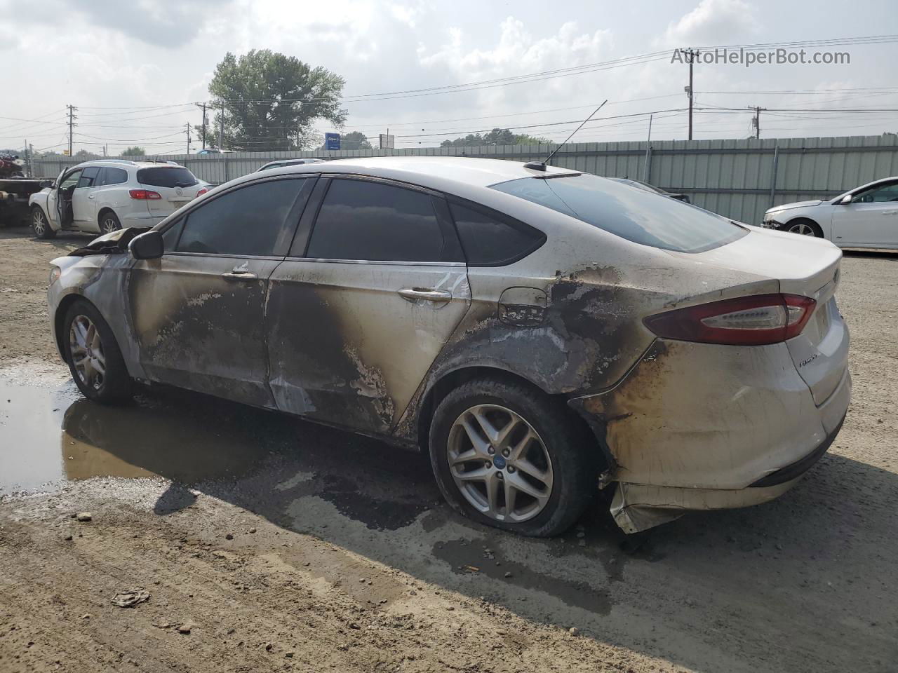 2013 Ford Fusion Se White vin: 3FA6P0HRXDR167406