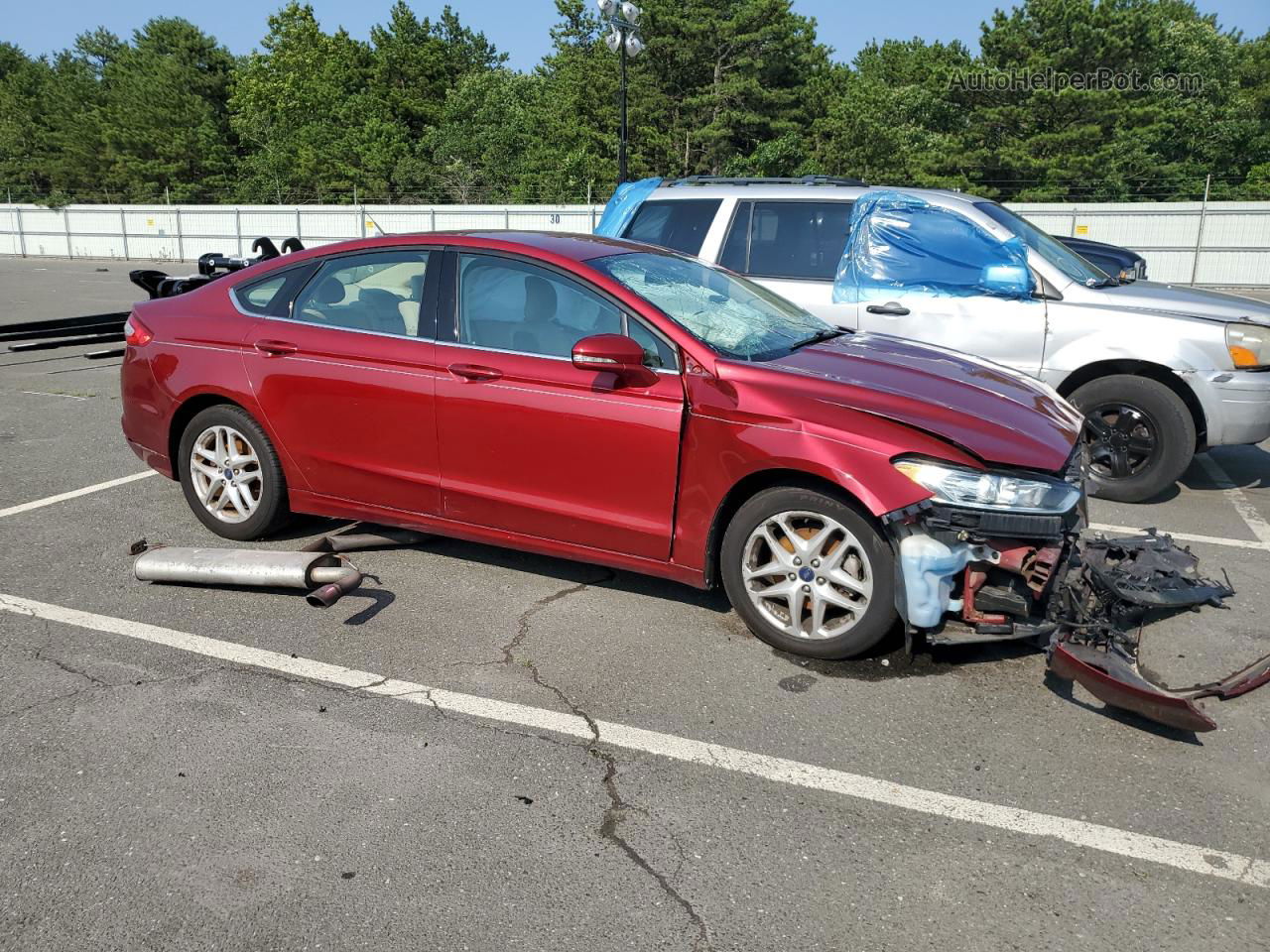 2013 Ford Fusion Se Red vin: 3FA6P0HRXDR335089