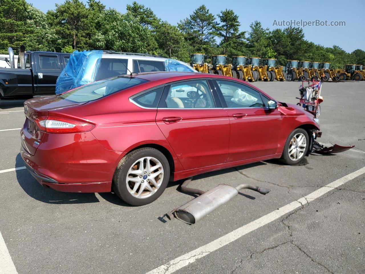 2013 Ford Fusion Se Красный vin: 3FA6P0HRXDR335089