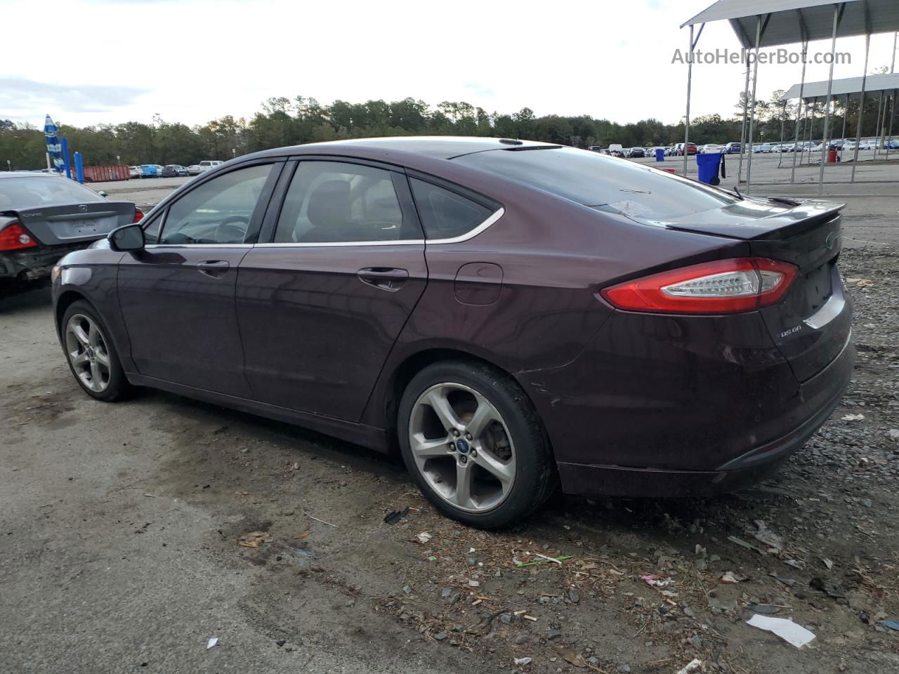 2013 Ford Fusion Se Burgundy vin: 3FA6P0HRXDR340079