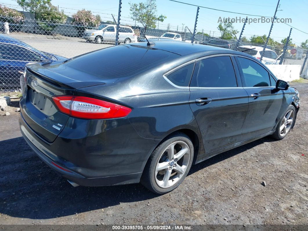 2013 Ford Fusion Se Black vin: 3FA6P0HRXDR345444