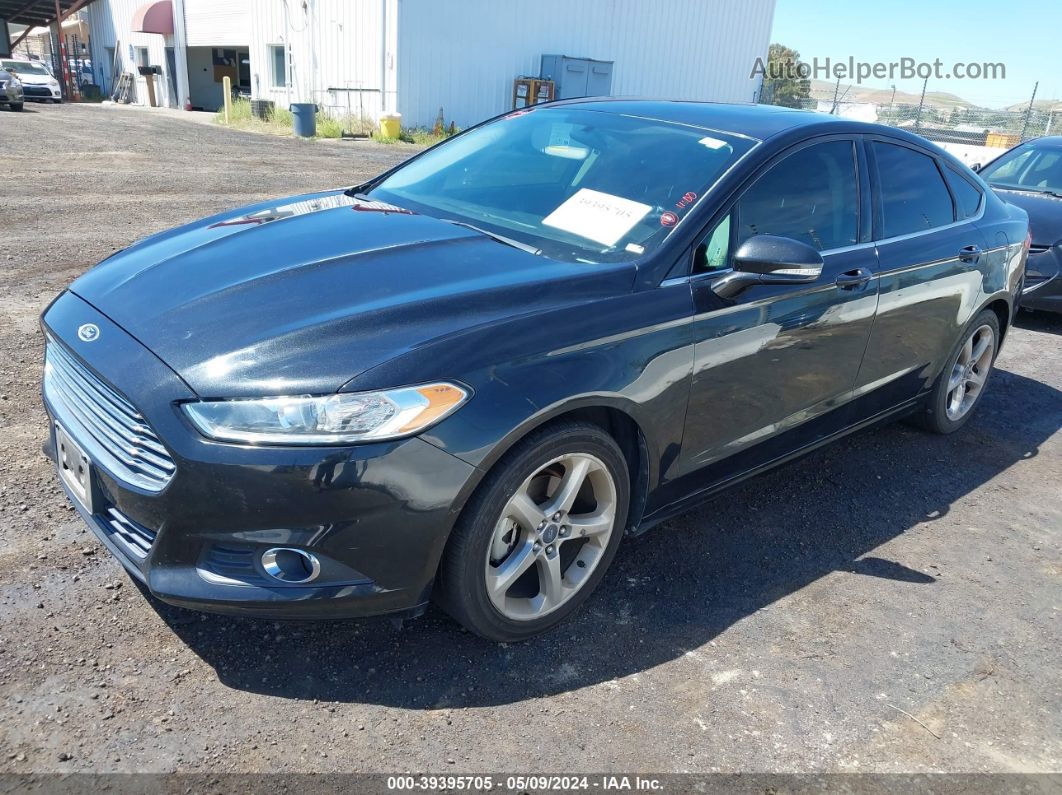 2013 Ford Fusion Se Black vin: 3FA6P0HRXDR345444