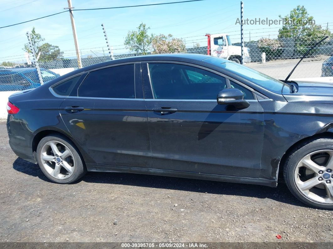 2013 Ford Fusion Se Black vin: 3FA6P0HRXDR345444