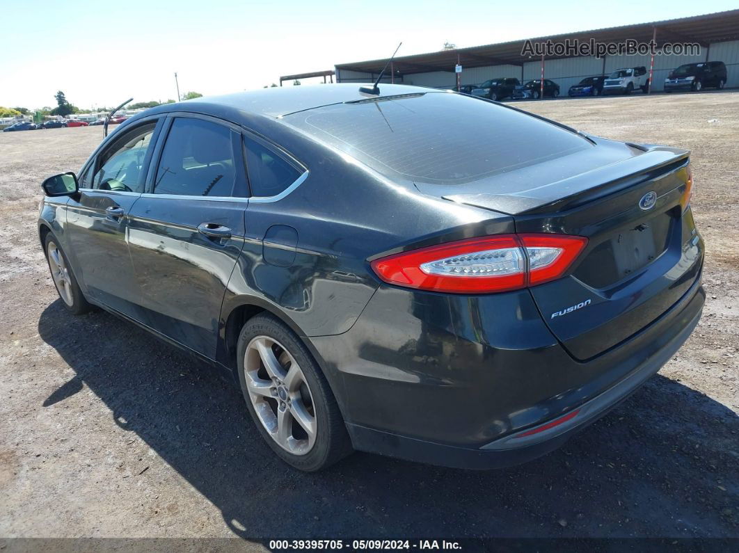 2013 Ford Fusion Se Black vin: 3FA6P0HRXDR345444