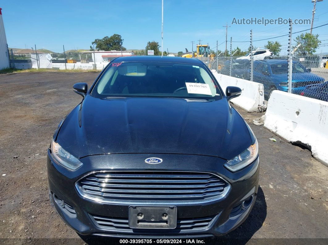 2013 Ford Fusion Se Black vin: 3FA6P0HRXDR345444