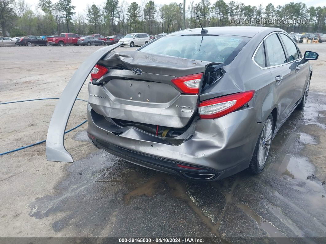 2013 Ford Fusion Titanium Gray vin: 3FA6P0K90DR123844