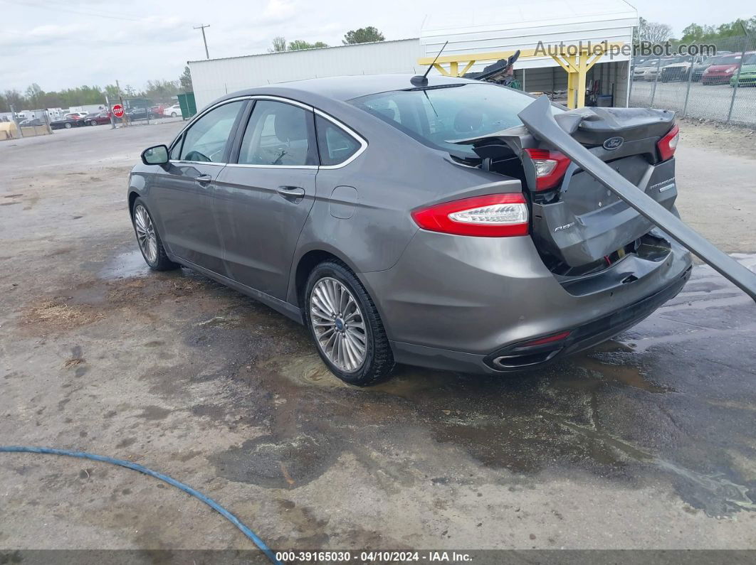 2013 Ford Fusion Titanium Gray vin: 3FA6P0K90DR123844