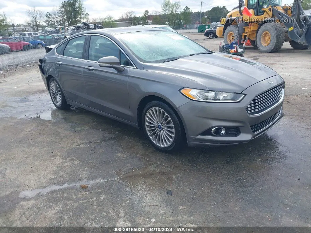 2013 Ford Fusion Titanium Gray vin: 3FA6P0K90DR123844