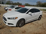 2013 Ford Fusion Titanium Белый vin: 3FA6P0K90DR228075