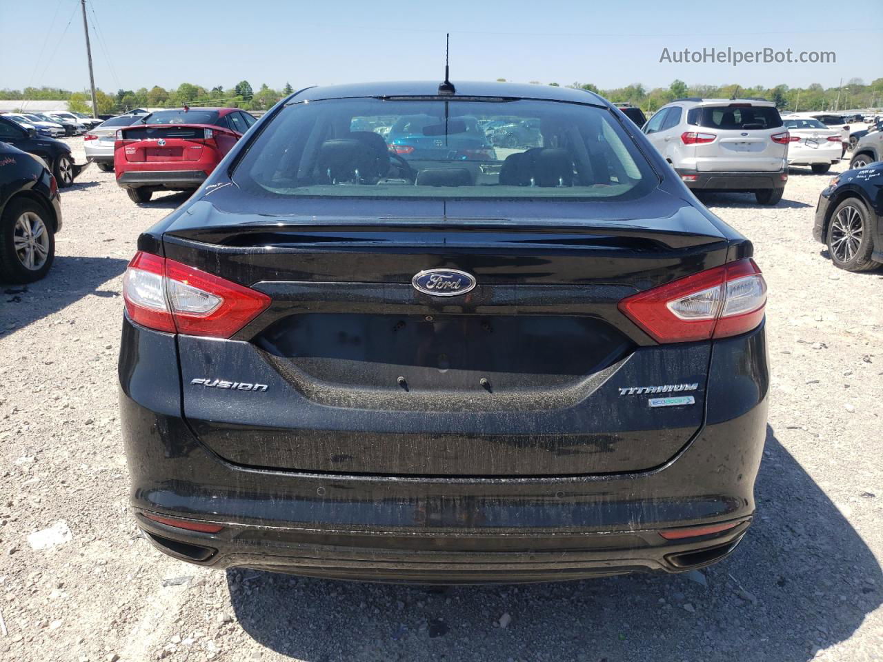 2013 Ford Fusion Titanium Black vin: 3FA6P0K90DR311554