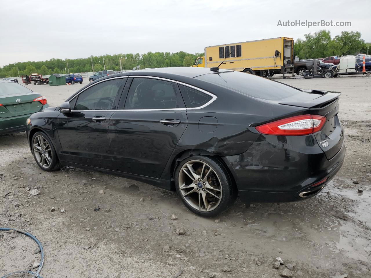 2014 Ford Fusion Titanium Black vin: 3FA6P0K90ER200715