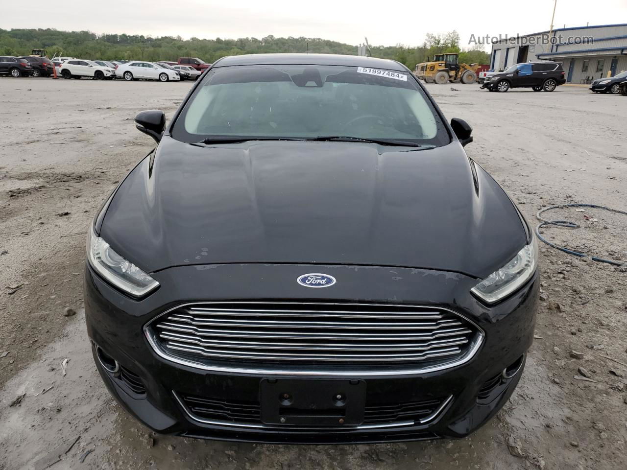 2014 Ford Fusion Titanium Черный vin: 3FA6P0K90ER200715