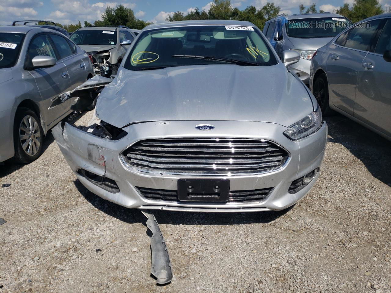 2015 Ford Fusion Titanium Silver vin: 3FA6P0K90FR180922