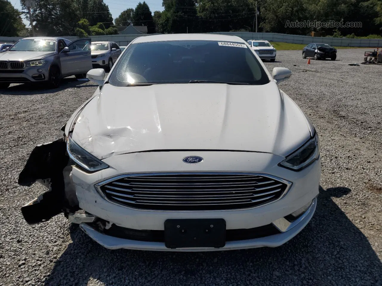 2017 Ford Fusion Titanium White vin: 3FA6P0K90HR115569