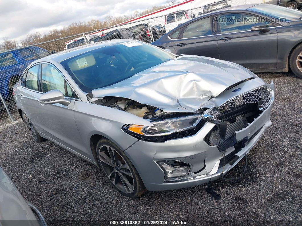 2019 Ford Fusion Titanium Silver vin: 3FA6P0K90KR260750