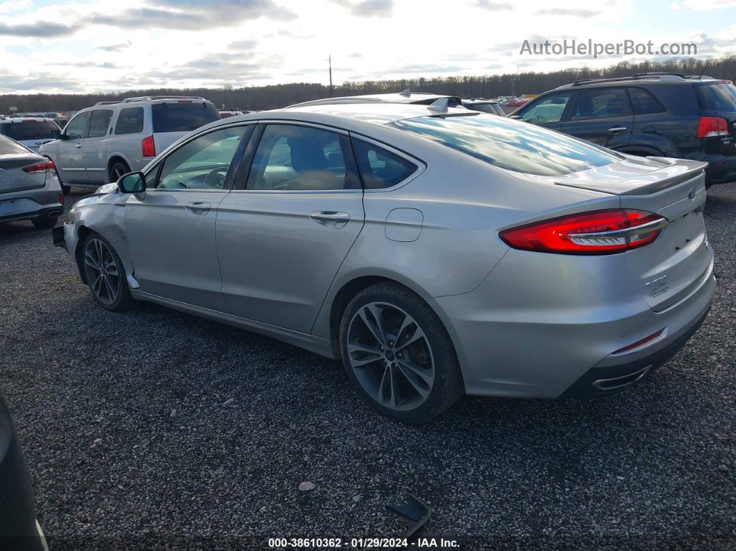 2019 Ford Fusion Titanium Silver vin: 3FA6P0K90KR260750