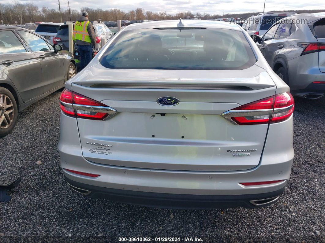 2019 Ford Fusion Titanium Silver vin: 3FA6P0K90KR260750