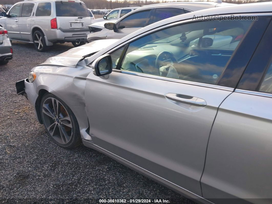 2019 Ford Fusion Titanium Silver vin: 3FA6P0K90KR260750