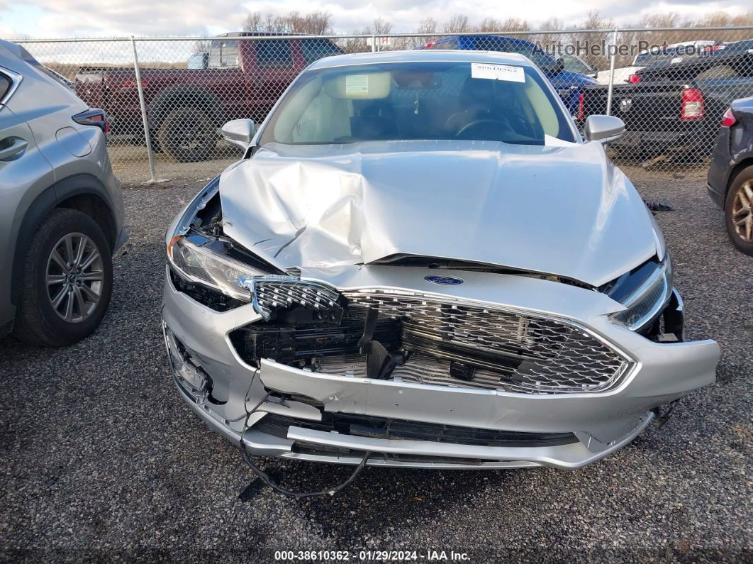 2019 Ford Fusion Titanium Silver vin: 3FA6P0K90KR260750