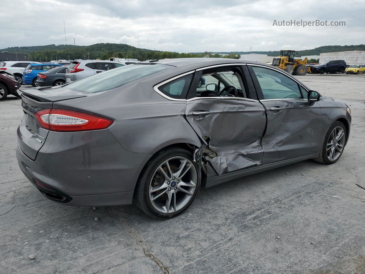 2013 Ford Fusion Titanium Silver vin: 3FA6P0K91DR271419